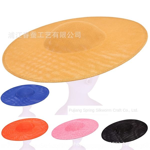 solid color blank round holder diy bottom embryo 40cm big brim diydiy hat bottom derby hat, Blue;gray
solid color blank round holder diy bottom embryo 40cm big brim diydiy hat bottom derby hat, Blue;gray