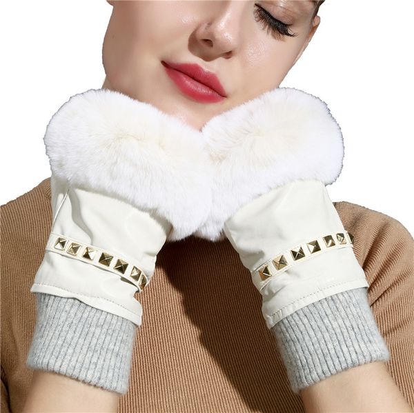 vcpna cute women's rabbit fur sheepskin korean style and gloves spring autumn and winter warm student writing driving women's half, Black
vcpna cute women's rabbit fur sheepskin korean style and gloves spring autumn and winter warm student writing driving women's half, Black