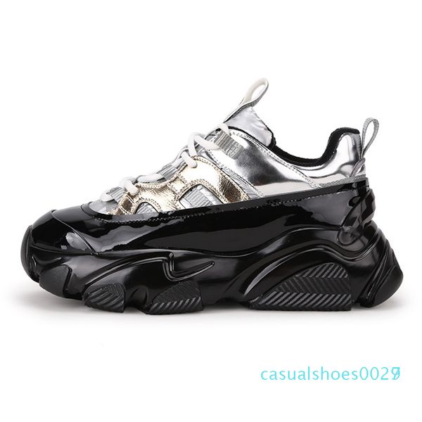 1doratasia new ladies ins style genuine leather sneakers women cool metallic platform sneakers fashion dad shoes woman c27, Black
1doratasia new ladies ins style genuine leather sneakers women cool metallic platform sneakers fashion dad shoes woman c27, Black