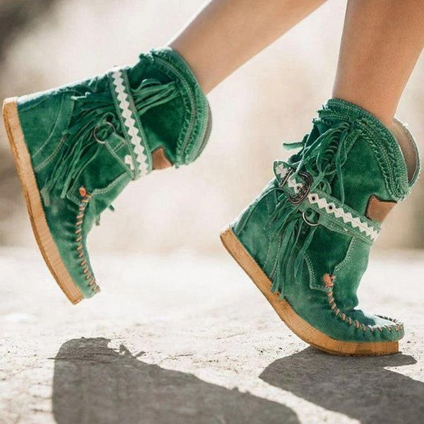 women's ladies retro bohemian style ankle zip short boots booties casual shoes women's winter boots botas mujer invierno 2020, Black
women's ladies retro bohemian style ankle zip short boots booties casual shoes women's winter boots botas mujer invierno 2020, Black