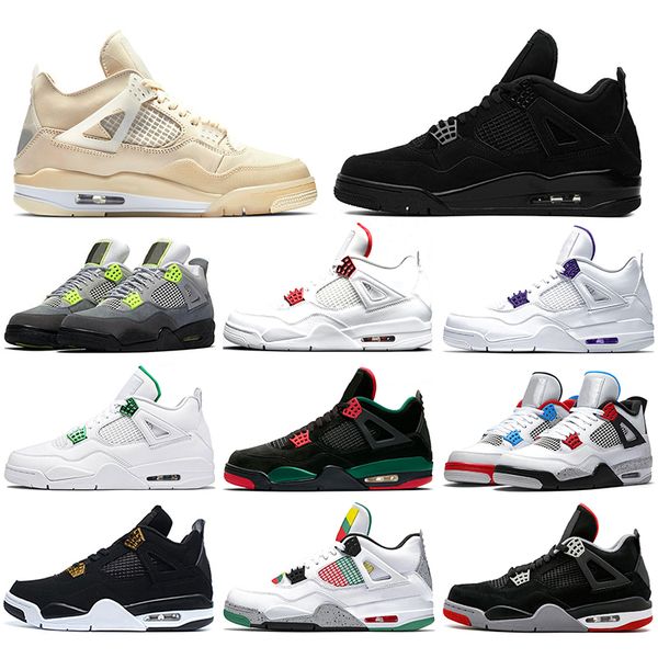 jumpman 4 4s mens trainers basketball shoes sail neon metallic purple rasta athletics men sports sneakers size 40-47
jumpman 4 4s mens trainers basketball shoes sail neon metallic purple rasta athletics men sports sneakers size 40-47