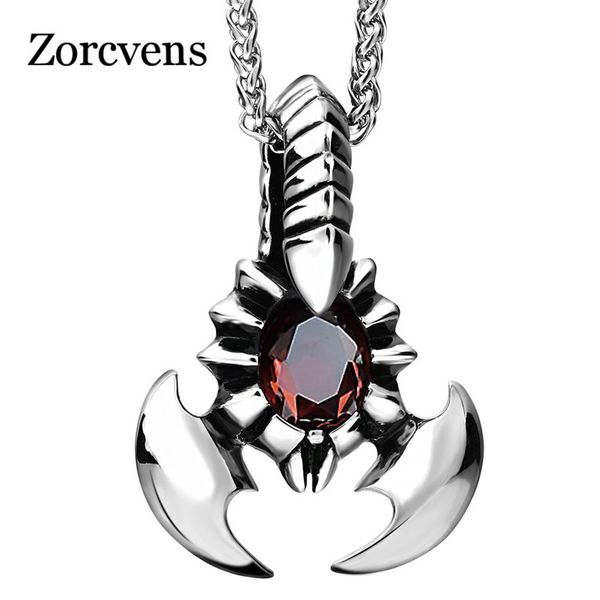 zorcvens red crystal scorpion statement necklace & pendant stainless steel vintage american style steampunk men chain jewelry, Silver
zorcvens red crystal scorpion statement necklace & pendant stainless steel vintage american style steampunk men chain jewelry, Silver