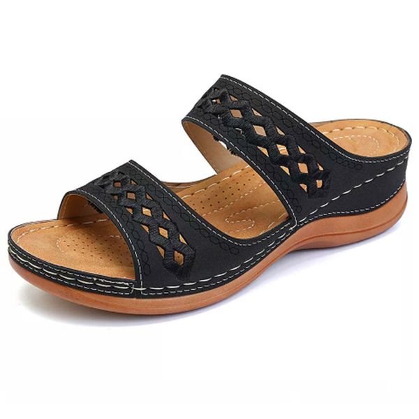 casual women sandals wedges shoes for women slippers summer flip flops shoes with heels sandals female ladies beach sewing, Black
casual women sandals wedges shoes for women slippers summer flip flops shoes with heels sandals female ladies beach sewing, Black
