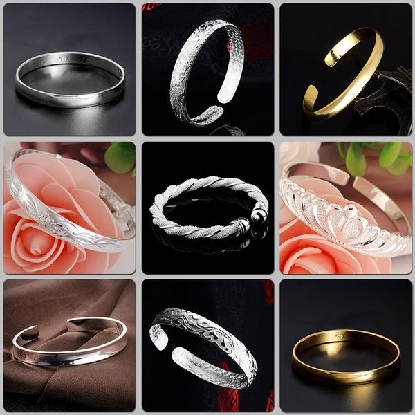 shuangr fashion open bracelet gold colors stainless steel bangles for women statement jewelry, Black
shuangr fashion open bracelet gold colors stainless steel bangles for women statement jewelry, Black