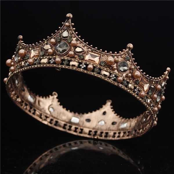 baroque queen king tiara crown for bridal wedding hair jewelry crystal diadem prom headpiece big gold tiaras and crowns bride mx200720, White;golden
baroque queen king tiara crown for bridal wedding hair jewelry crystal diadem prom headpiece big gold tiaras and crowns bride mx200720, White;golden