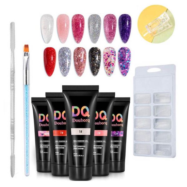 100pcs nail molds + 15ml nail diamond gel quick builder extension gel diamond pen steel push clip manicure set art tool
100pcs nail molds + 15ml nail diamond gel quick builder extension gel diamond pen steel push clip manicure set art tool