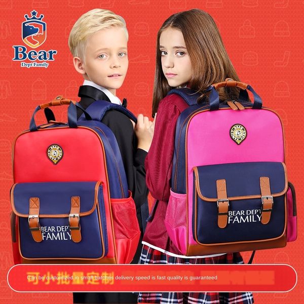 2019 bear family new load-reducing and ridge-protecting large capacity schoolbag for boys and girls schoolbag students grade 1-6
2019 bear family new load-reducing and ridge-protecting large capacity schoolbag for boys and girls schoolbag students grade 1-6