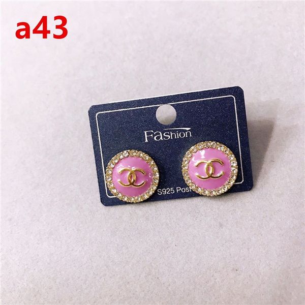 have stamps fashion diamond hoop cc earrings aretes orecchini for lady women, Silver
