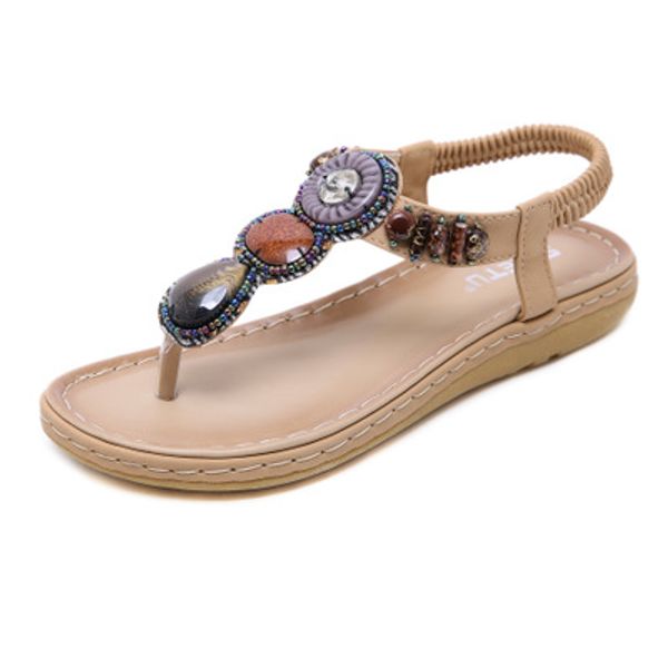 national sandals 2020 bohemian fashion beaded retro large size holiday beach seaside flats soft non-slip flip flops female shoes, Black
national sandals 2020 bohemian fashion beaded retro large size holiday beach seaside flats soft non-slip flip flops female shoes, Black