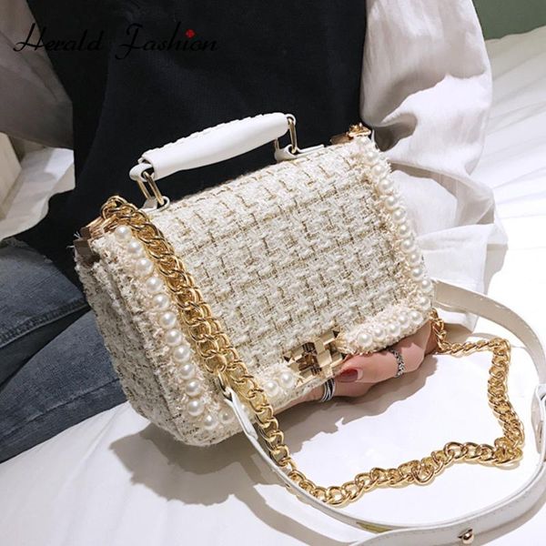 2020 fashion new female square handbag quality woolen pearl women's designer tote bag ladies chain shoulder crossbody bag trave
2020 fashion new female square handbag quality woolen pearl women's designer tote bag ladies chain shoulder crossbody bag trave
