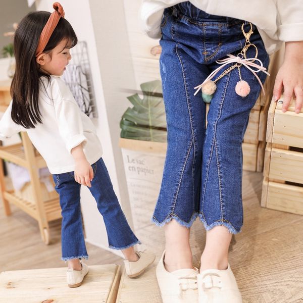 korean new denim trumpet bell and jeans pants 2020 new solid color stretch jeans babies' foreign style pants, Blue
korean new denim trumpet bell and jeans pants 2020 new solid color stretch jeans babies' foreign style pants, Blue