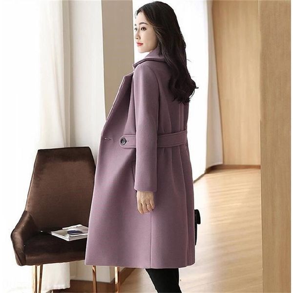 dragon and phoenix winter new women's korean style elegant woolen mid-length warm wool coat wool warm all-match woolen coat, Black
dragon and phoenix winter new women's korean style elegant woolen mid-length warm wool coat wool warm all-match woolen coat, Black