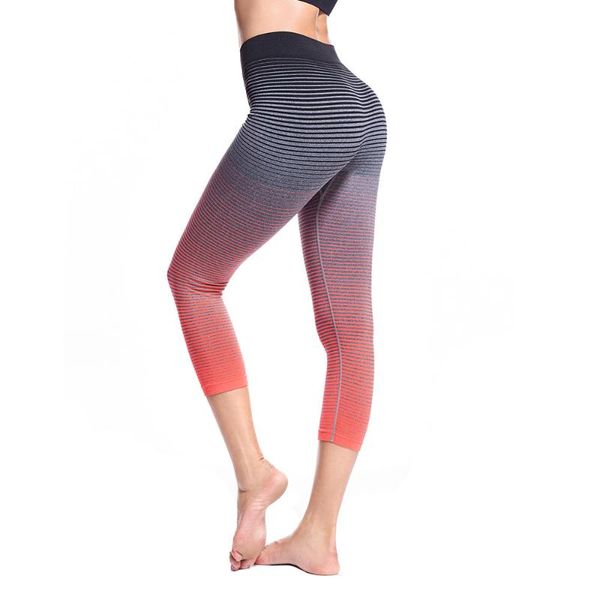 new yoga pants women striped gradient sport gym leggings seamless booty high waist hip fitness yoga leggings, White;red
new yoga pants women striped gradient sport gym leggings seamless booty high waist hip fitness yoga leggings, White;red