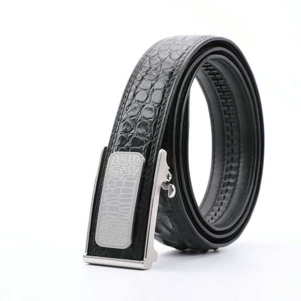 authentic exotic alligator skin automatic steel buckle men's business belt genuine real crocodile leather male waist strap belts, Black;brown
authentic exotic alligator skin automatic steel buckle men's business belt genuine real crocodile leather male waist strap belts, Black;brown
