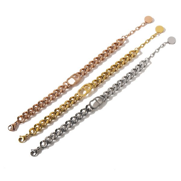 06 fashion fashion jewelry fashion punk style titanium steel d letter chain bracelet, Golden;silver
06 fashion fashion jewelry fashion punk style titanium steel d letter chain bracelet, Golden;silver