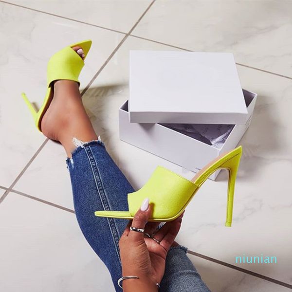 ladies casual shoes high heels open toe slippers summer slides candy sandals lemon yellow size 40 sandalias mujer 2019, Black
ladies casual shoes high heels open toe slippers summer slides candy sandals lemon yellow size 40 sandalias mujer 2019, Black