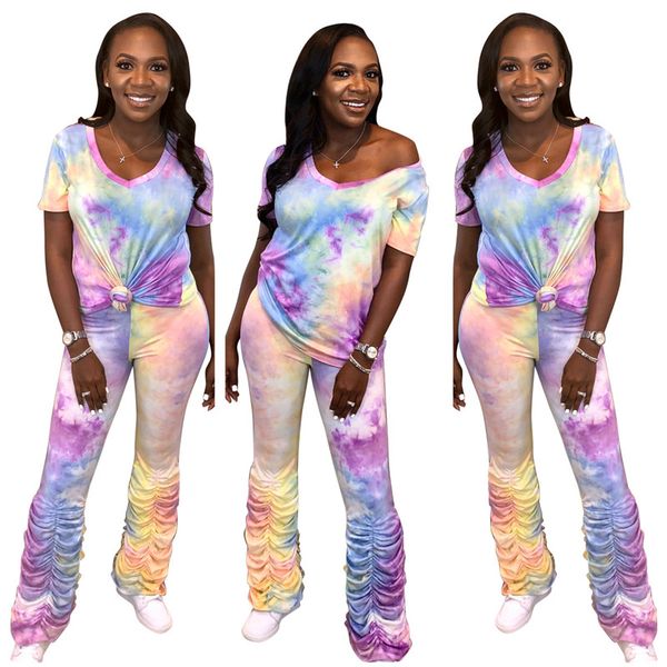 tie dye плиссированные женщин костюмы flare сыпучие top штабелированные брюки женские дизайнер 2pcs тонкий вскользь женщин способа 2 шт наря, White
tie dye плиссированные женщин костюмы flare сыпучие top штабелированные брюки женские дизайнер 2pcs тонкий вскользь женщин способа 2 шт наря, White