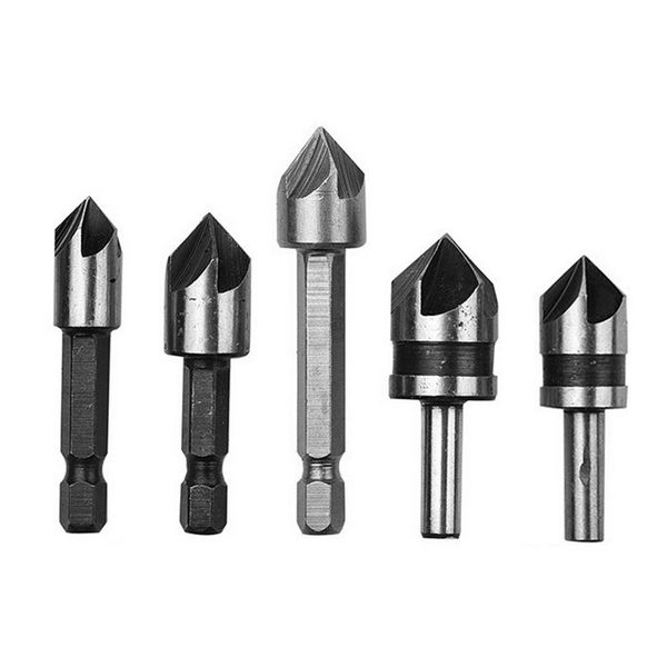 5pc industrial countersink drill bit set 5 flutes counter sink woodworking drill bits metal working chamfer chamfering cutter
5pc industrial countersink drill bit set 5 flutes counter sink woodworking drill bits metal working chamfer chamfering cutter