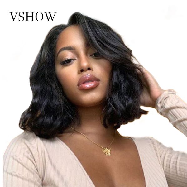 13*4 peruvian body wave lace front wigs vshow remy human hair short bob wig natural color 150% 180% density transparent lace wig, Black
13*4 peruvian body wave lace front wigs vshow remy human hair short bob wig natural color 150% 180% density transparent lace wig, Black