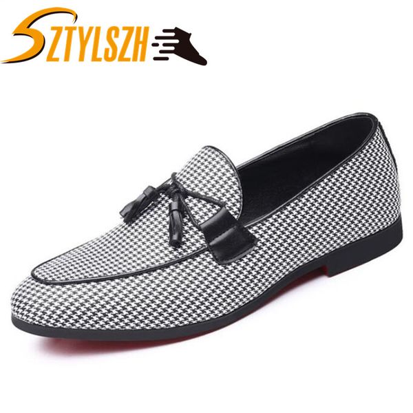 plus size 38-47 fashion luxury black white grids canvas loafers shining formal dress shoes tassel mens wedding party shoes
plus size 38-47 fashion luxury black white grids canvas loafers shining formal dress shoes tassel mens wedding party shoes