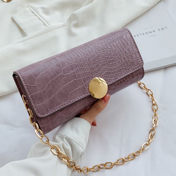 chain ins fashion armpit magic women's 2020 new fashion all-match crocodile pattern shoulder bag lock single shoulder messenger bag, White
chain ins fashion armpit magic women's 2020 new fashion all-match crocodile pattern shoulder bag lock single shoulder messenger bag, White