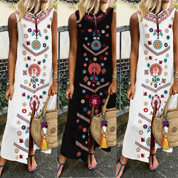 2020 womens summer flpral boho casual bohemian dresses long maxi party cocktail beach dress sundress printed split ethnic wind dress, Black;gray
2020 womens summer flpral boho casual bohemian dresses long maxi party cocktail beach dress sundress printed split ethnic wind dress, Black;gray