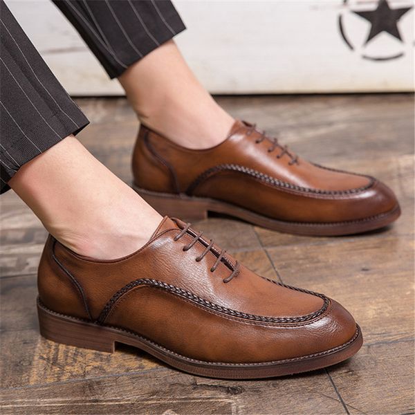 dress shoes 2021 men's leather fashion elegant formal wedding men office oxford wear-resistant non-slip brown, Black
dress shoes 2021 men's leather fashion elegant formal wedding men office oxford wear-resistant non-slip brown, Black