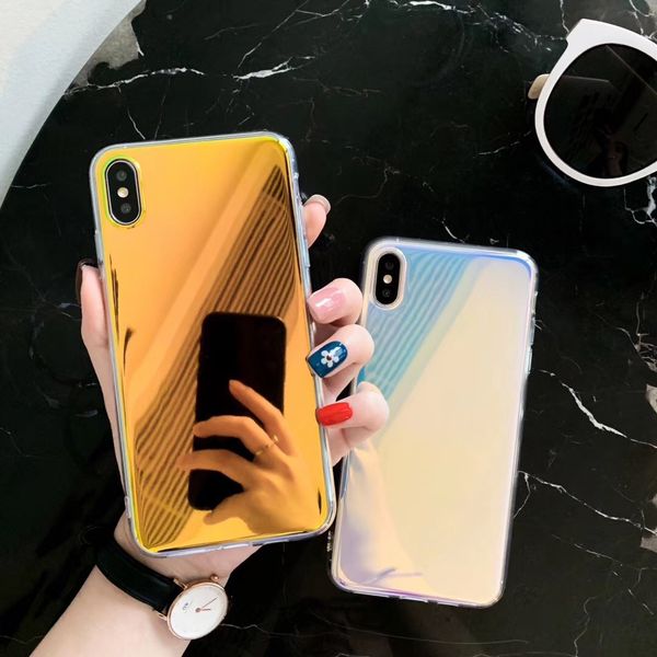 suitable for iphone 11pro max gradient colorful mirror phone case 
suitable for iphone 11pro max gradient colorful mirror phone case