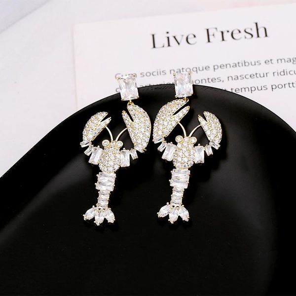 fashion-crayfish earrings for girls 2019 new fashion jewelry crystal gem dangle chandelier bling cubic zirconia wome wedding earrings, Silver
fashion-crayfish earrings for girls 2019 new fashion jewelry crystal gem dangle chandelier bling cubic zirconia wome wedding earrings, Silver