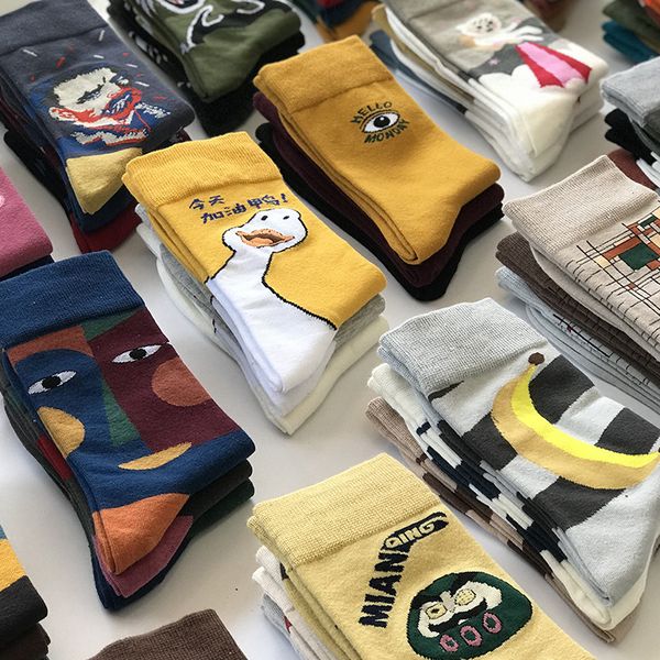men's socks autumn winter funny novelty men women colorful cartoon casual hip hop streetwear creative crew gift for, Black
men's socks autumn winter funny novelty men women colorful cartoon casual hip hop streetwear creative crew gift for, Black