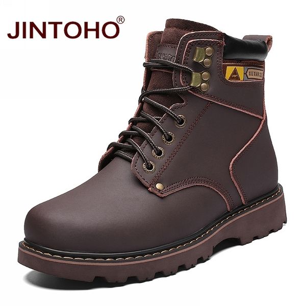 jintoho male work & safety leather boots genuine leather men winter shoes winter mens ankle boots warm snow boots work shoes t200718, Black
jintoho male work & safety leather boots genuine leather men winter shoes winter mens ankle boots warm snow boots work shoes t200718, Black