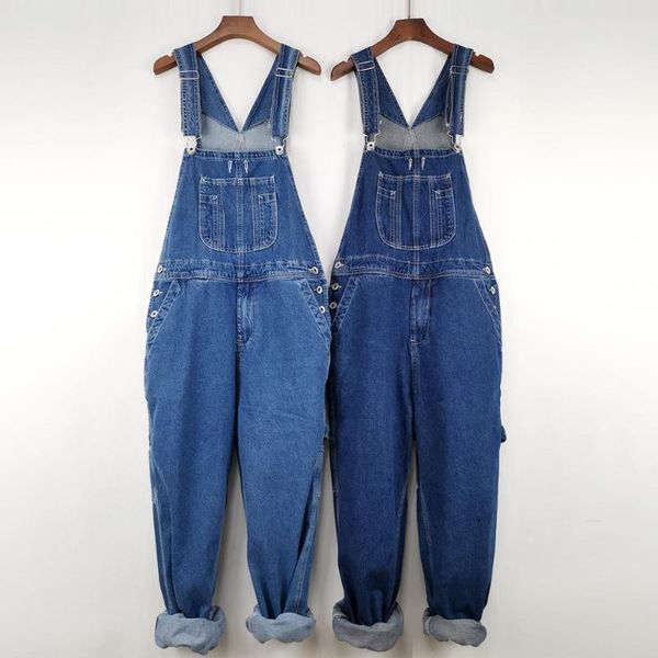 men's denim bibs men's loose retro style japanese joker bibs siamese trousers american loose workwear siamese trousers, Blue
men's denim bibs men's loose retro style japanese joker bibs siamese trousers american loose workwear siamese trousers, Blue