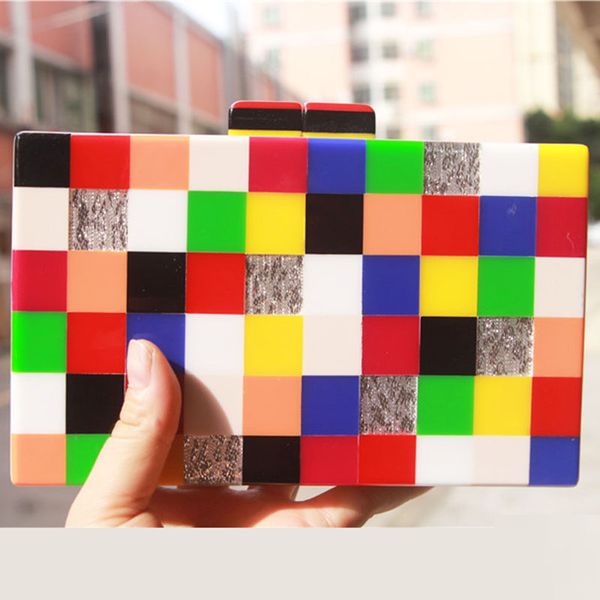 colorful small squares style acrylic box clutches wallet women shoulder messenger plastic pvc travel party girl acrylic purse
colorful small squares style acrylic box clutches wallet women shoulder messenger plastic pvc travel party girl acrylic purse