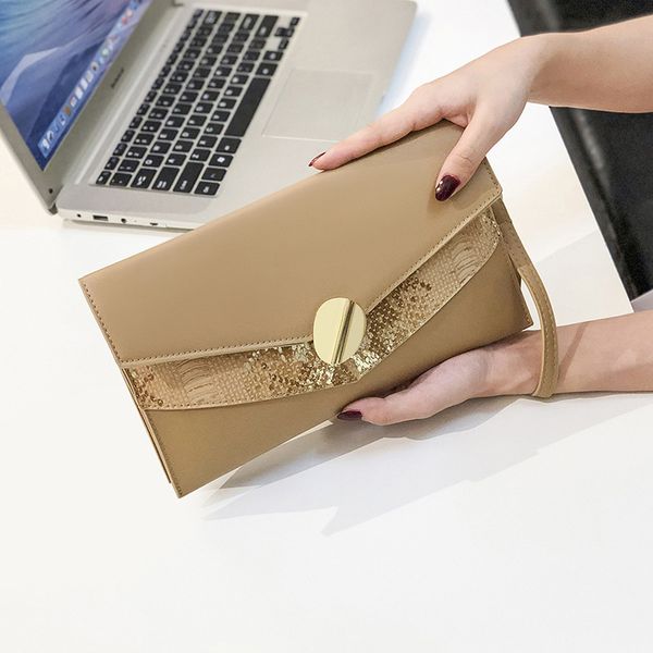 new women bag envelope bag clutch pu soft leather clutch shoulder messenger