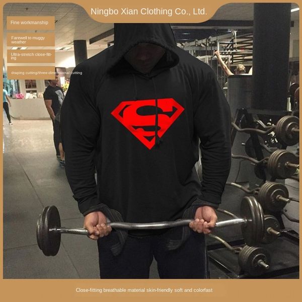 muscle men's fitness exercise training autumn and winter cotton sweater pullover superman printed pullover hooded sweater men, White;black
muscle men's fitness exercise training autumn and winter cotton sweater pullover superman printed pullover hooded sweater men, White;black