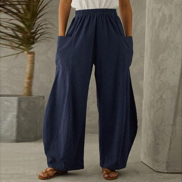women's pants & capris 2021 fashion soft comfort women loose solid vintage cotton linen big pockets casual elastic waist wide leg vesti, Black;white
women's pants & capris 2021 fashion soft comfort women loose solid vintage cotton linen big pockets casual elastic waist wide leg vesti, Black;white