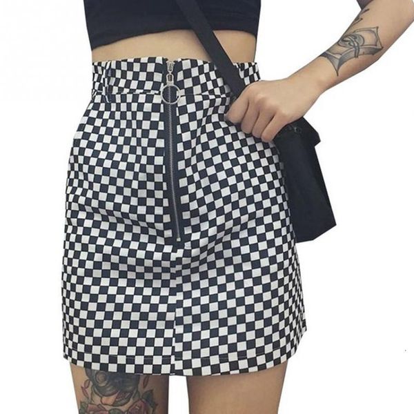 summer fashion women skirts high waist zip fabala hem plaid short skirt ladies girls grid a line wrapped skirt 5, Black
summer fashion women skirts high waist zip fabala hem plaid short skirt ladies girls grid a line wrapped skirt 5, Black