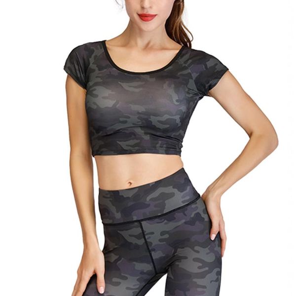 new women yoga shirts camouflage gym yoga short skinny t-shirt short sleeve quick drying home gym fitness wear 2020, White;red
new women yoga shirts camouflage gym yoga short skinny t-shirt short sleeve quick drying home gym fitness wear 2020, White;red