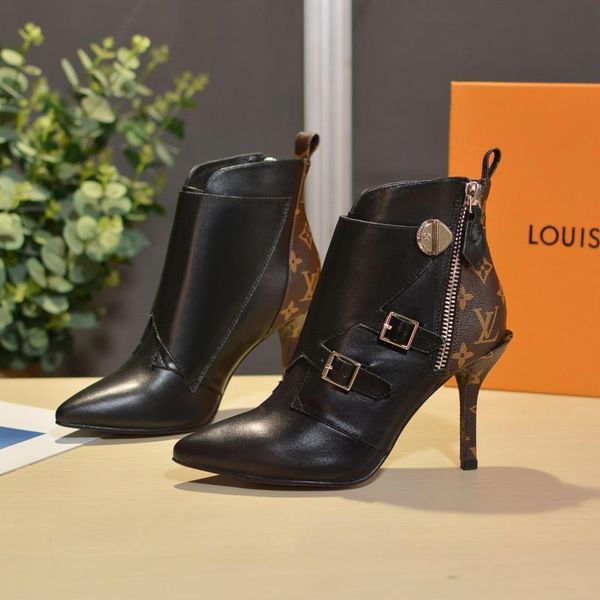 new7 ladies casual boots fashion high heel women's boots business work high heel boots original box packaging fast deliver, Black
new7 ladies casual boots fashion high heel women's boots business work high heel boots original box packaging fast deliver, Black