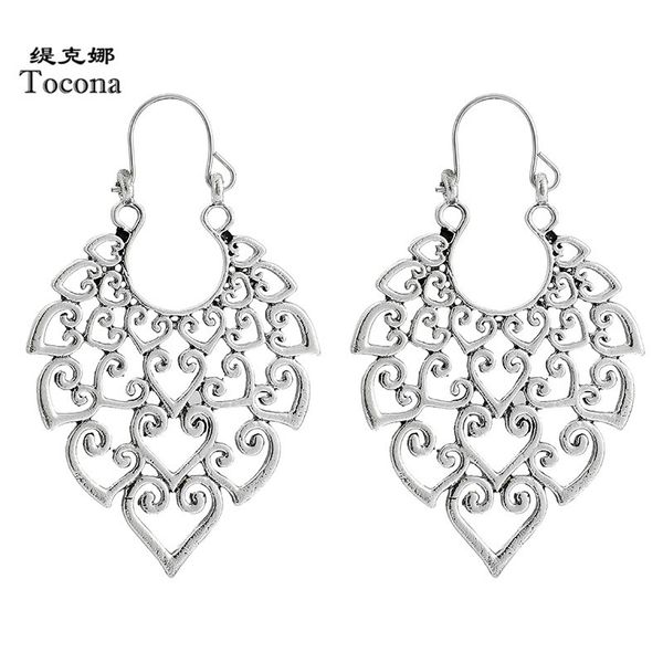 bohemian heart danlge drop earrings vintage gold silver color metal geometric tree jewelry for women accessories 9664, Golden
bohemian heart danlge drop earrings vintage gold silver color metal geometric tree jewelry for women accessories 9664, Golden