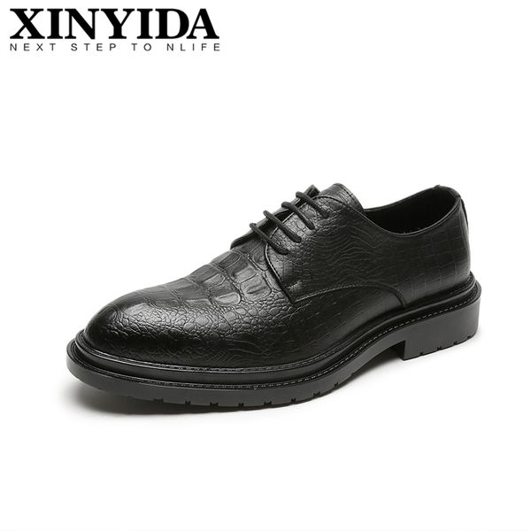 xinyida aligator print men dress shoes lace up breathable causal men brogue shoes fashion formal leather size 38-44, Black
xinyida aligator print men dress shoes lace up breathable causal men brogue shoes fashion formal leather size 38-44, Black