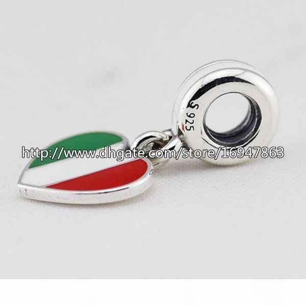 s925 sterling silver italy heart flag dangle charm bead with enamel fits european pandora jewelry bracelets necklaces & pendant, Black
s925 sterling silver italy heart flag dangle charm bead with enamel fits european pandora jewelry bracelets necklaces & pendant, Black