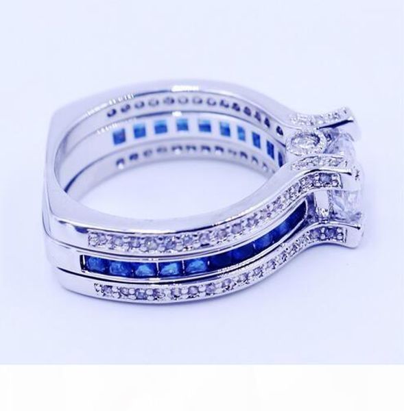 fashion jewelry lovers engagement ring fashion jewelry blue 5a zircon cz ring 925 sterling silver wedding band ring set, Slivery;golden
fashion jewelry lovers engagement ring fashion jewelry blue 5a zircon cz ring 925 sterling silver wedding band ring set, Slivery;golden