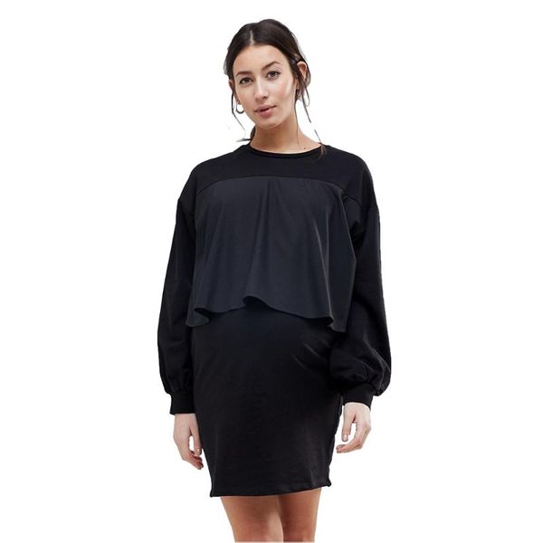 lycra maternity wrap dress for pregnant women black long sleeve above knee nursing maternity spring autumn mommy outwear, White
lycra maternity wrap dress for pregnant women black long sleeve above knee nursing maternity spring autumn mommy outwear, White