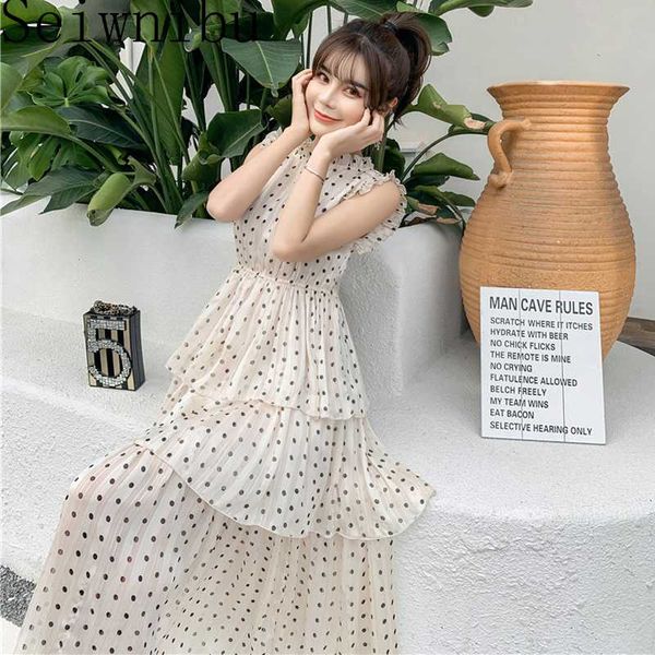 polka dot sleeveless bohemian beach dresses white cascading ruffle midi-length runway dress celebrity evening party summer, Black;gray
polka dot sleeveless bohemian beach dresses white cascading ruffle midi-length runway dress celebrity evening party summer, Black;gray