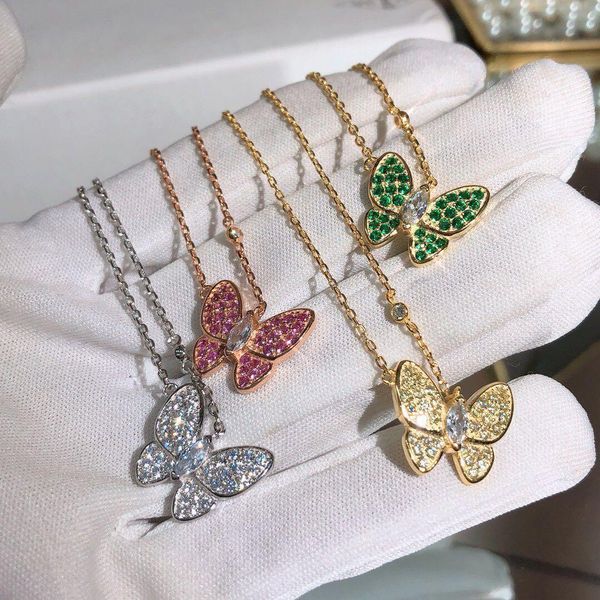 925 sterling silver designer butterfly necklace for lady design womens party wedding engagement luxury jewelry for couples with box, Black
925 sterling silver designer butterfly necklace for lady design womens party wedding engagement luxury jewelry for couples with box, Black