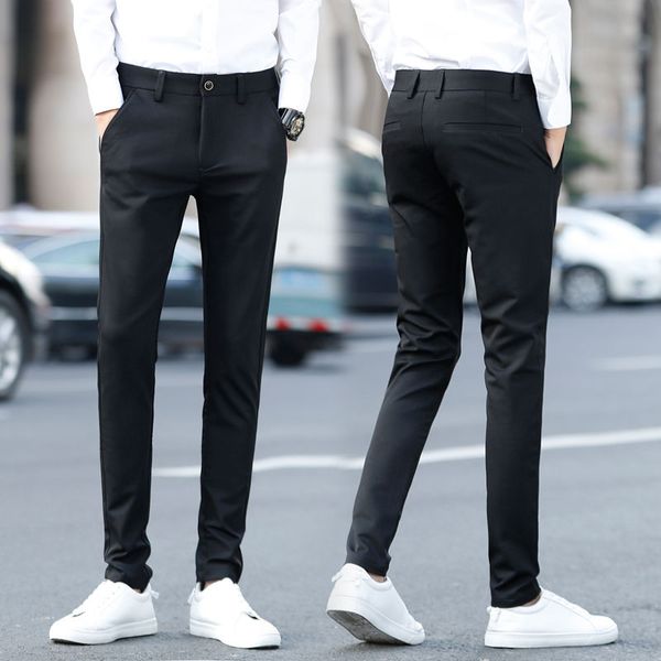 2020 trendy men's slim suit pants youth solid color western 9-point pants small feet business casual men dress suit l60, White;black
2020 trendy men's slim suit pants youth solid color western 9-point pants small feet business casual men dress suit l60, White;black