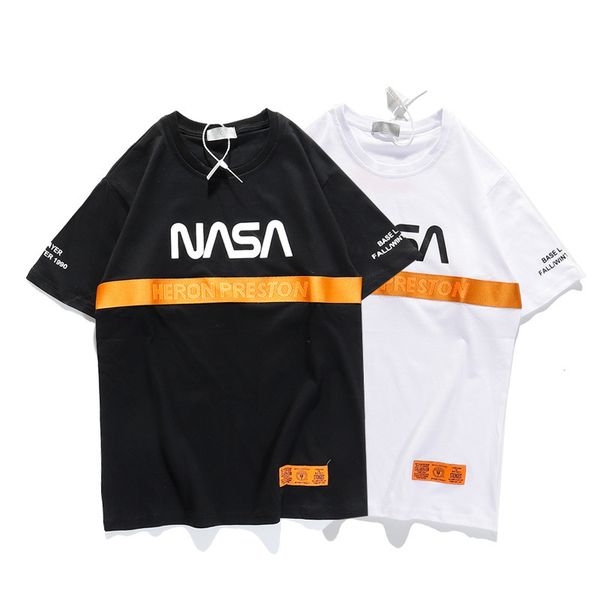 2020 chao brand nasa joint name t shirt hp personality weaving belt street hip hop bf wind short sleeve t shirt, Black;blue 
2020 chao brand nasa joint name t shirt hp personality weaving belt street hip hop bf wind short sleeve t shirt, Black;blue