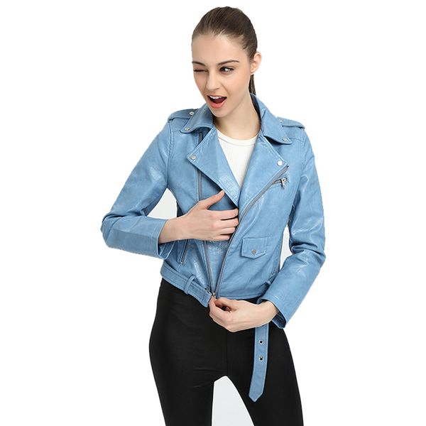 faux leather jacket women pink punk fashion biker coat slim pu leather jacket soft short faux motorcycle female, Black
faux leather jacket women pink punk fashion biker coat slim pu leather jacket soft short faux motorcycle female, Black