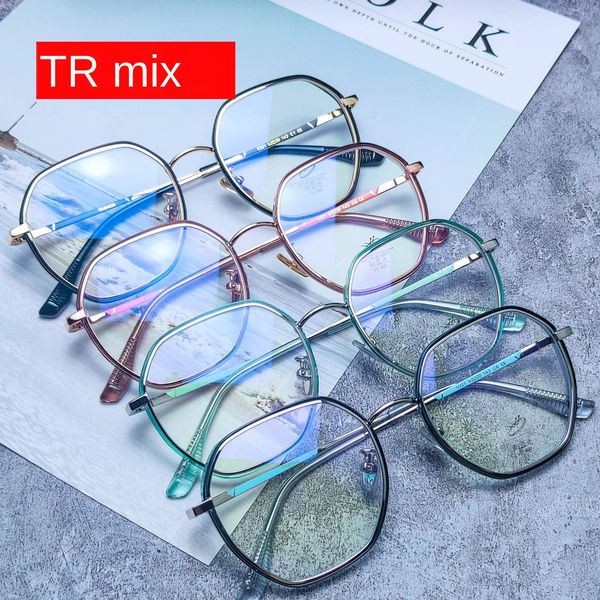 tr mixed macaron myopia frame ins wind tide glasses frame anti-blue light flat light myopia glasses, Silver
tr mixed macaron myopia frame ins wind tide glasses frame anti-blue light flat light myopia glasses, Silver